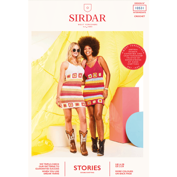 Women's Dress Crochet Pattern | Sirdar Stories DK 10531 | Digital Download - Main Image