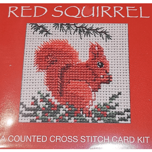 Textile Heritage | Cross Stitch Kits | Red Squirrel Card Kit