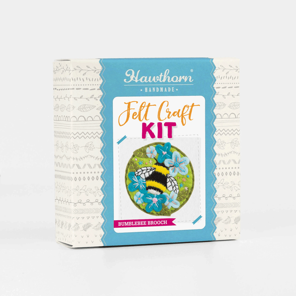 Hawthorn Handmade | Felt Craft Brooch Kit | Bumblebee 