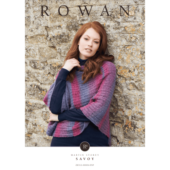 Rowan Women's Savoy Poncho Knitting Pattern using Felted Tweed Colour | Digital Download (ZB312-00006) (rowa-patt-ZB312-00006dd) - Main Image