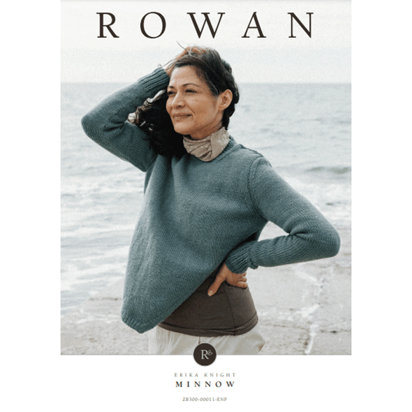 Rowan Women's Minnow Sweater Knitting Pattern using Pebble Island | Digital Download (ZB300-00011) (rowa-patt-ZB300-00011dd) - Main Image