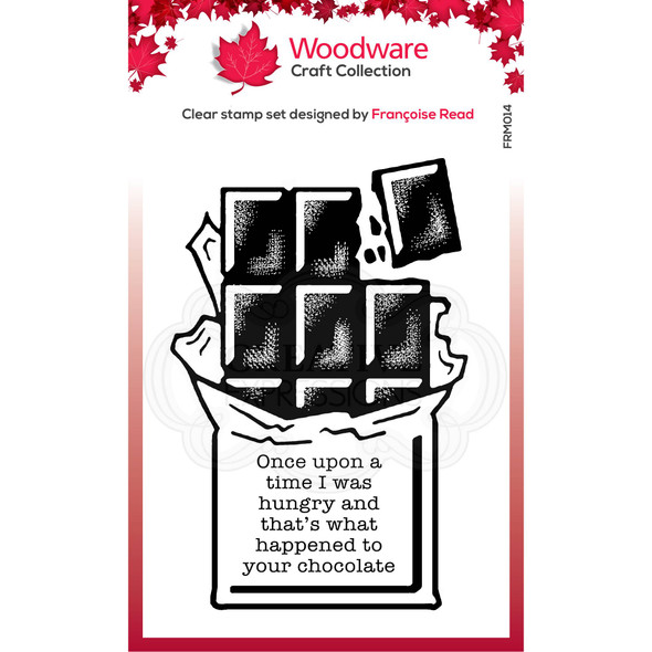 Woodware Craft Collection | Singles Stamp | Chocolate