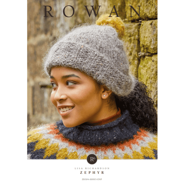 Rowan Women's Zephyr Hat Knitting Pattern using Tweed Haze | Digital Download (ZB304-00003) (rowa-patt-ZB304-00003dd) - Main Image