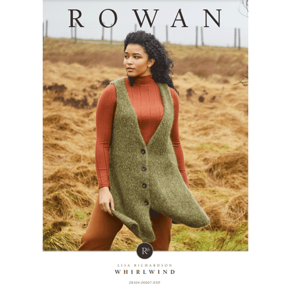 Rowan Ladies Whirlwind Sleeveless Jacket Knitting Pattern using Tweed Haze | Digital Download (ZB304-00007) (rowa-patt-ZB304-00007dd) - Main Image