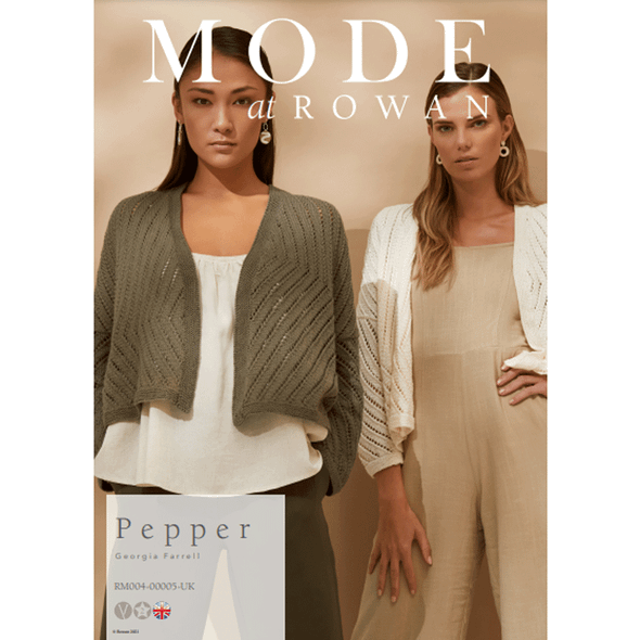 Rowan Ladies Pepper Cardigan Knitting Pattern using Summerlite 4 Ply | Digital Download (RM004-00005) (rowa-patt-RM004-00005dd) - Main Image