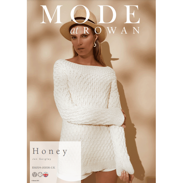 Rowan Ladies Honey Sweater Knitting Pattern using Cotton Cashmere | Digital Download (RM004-00006) (rowa-patt-RM004-00006dd) - Main Image