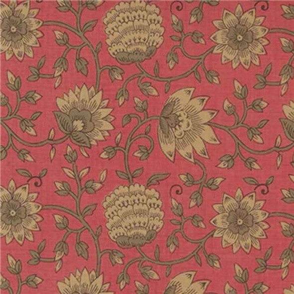 Bonheur De Jour | French General | Moda Fabrics | 13912-13 Faded Red