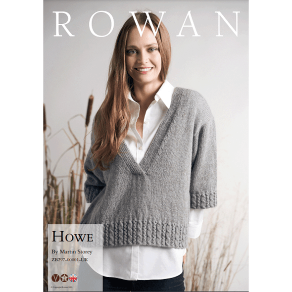 Rowan Ladies Howe Sweater Knitting Pattern using Moordale | Digital Download (ZB297-00001) (rowa-patt-ZB297-00001dd) - Main Image