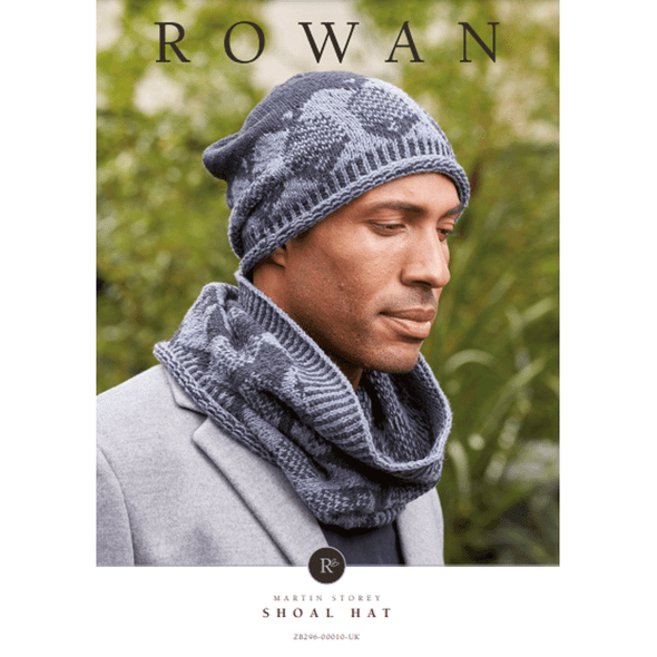 Rowan Men's Shoal Hat Knitting Pattern using Denim Revive | Digital Download (ZB296-00010) (rowa-patt-ZB296-00010dd) - Main Image