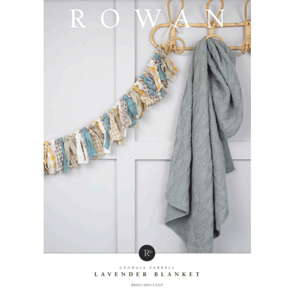 Rowan Home Lavender Blanket Knitting Pattern using Cotton Wool | Digital Download (RB003-00013) (rowa-patt-RB003-00013dd) - Main Image