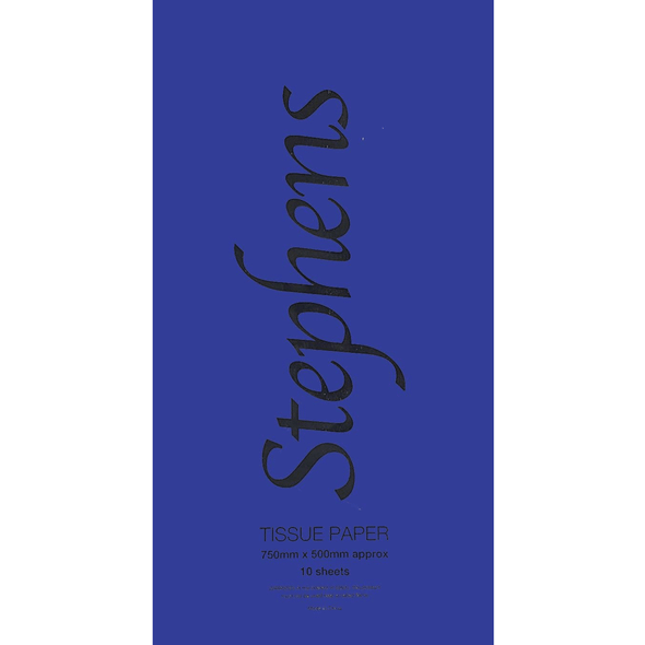 Tissue Paper | 75 x 50cm | Stephens | 10 sheets| West Design | Dark Blue
