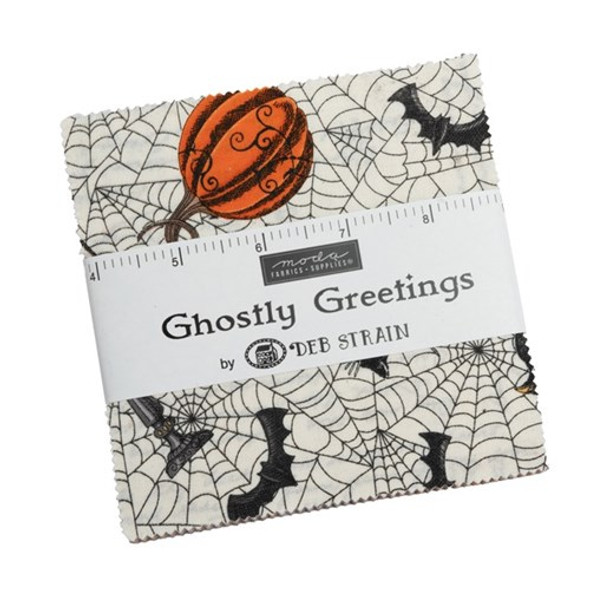 Ghostly Greetings | Deb Strain | Moda Fabrics | 56040PP | Charm Pack