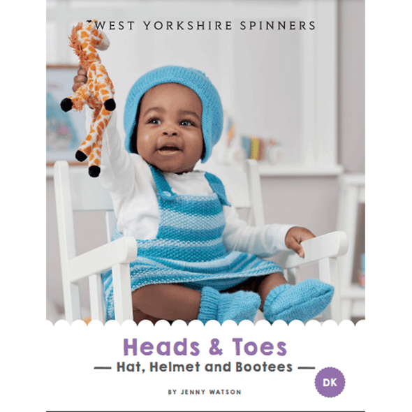 Babies Heads and Toes - Hat, Helmet and Bootees Knitting Pattern | WYS Bo Peep DK Knitting Yarn DBP0219 | Digital Download - Main Image