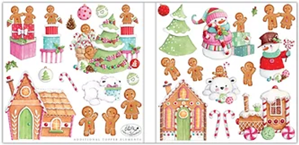 Craft Consortium | Candy Christmas | Helz Cuppleditch | Premium Paper Pad | 6" x 6" | Inner Cover