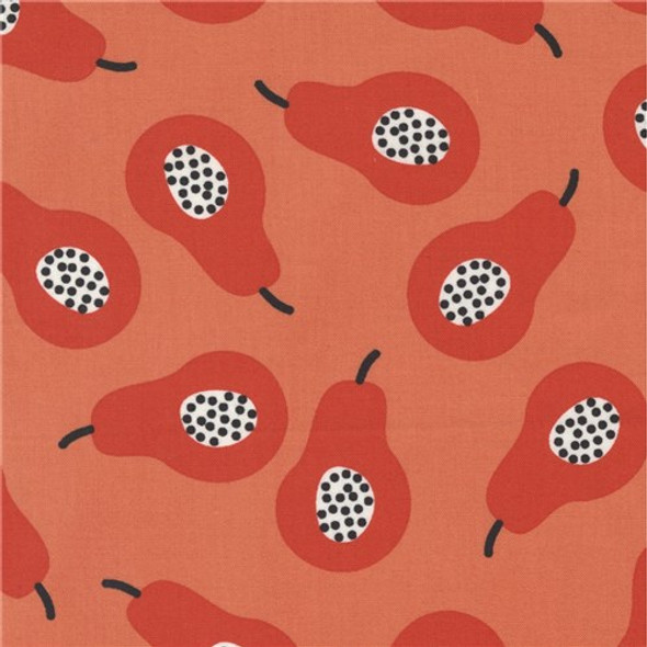 Lazy Afternoon | Zen Chic | Moda Fabrics | 1780-16 | Gardening Novelty Pear, Marmalade