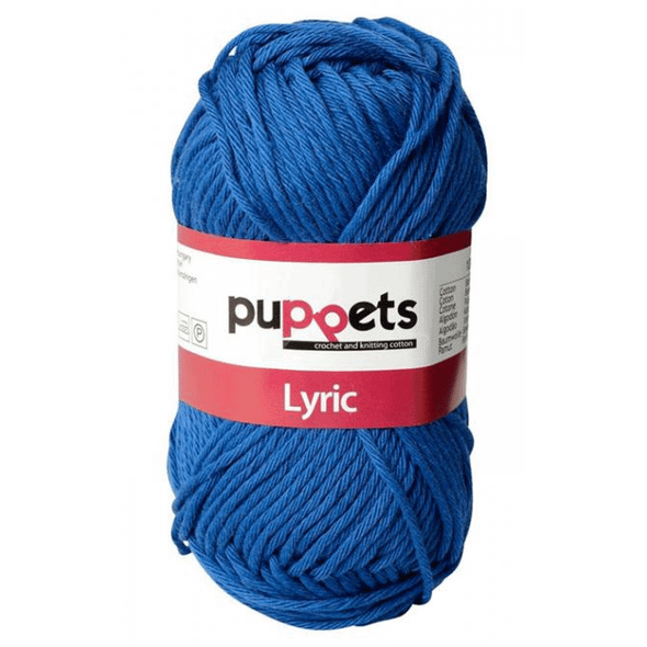Puppets Lyric Crochet & Knitting Cotton | 8ply / Dk | 201 Royal Blue