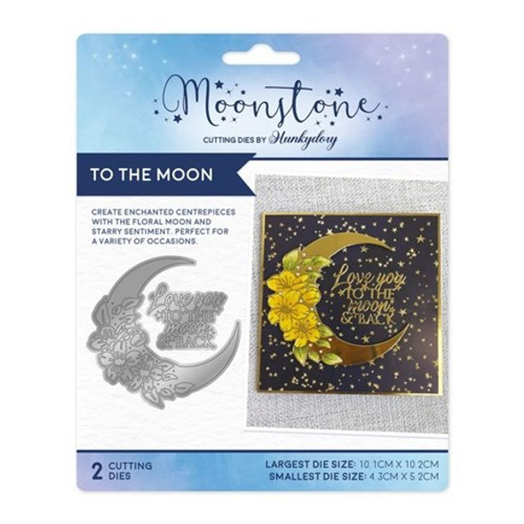 To the Moon | Moonstone Cutting Dies Set | Enchanted Moments | Hunkydory