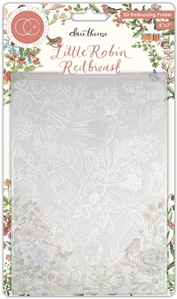 Little Robin Redbreast | Clare Therese Gray | Craft Consortium | 3D Embossing Folder
