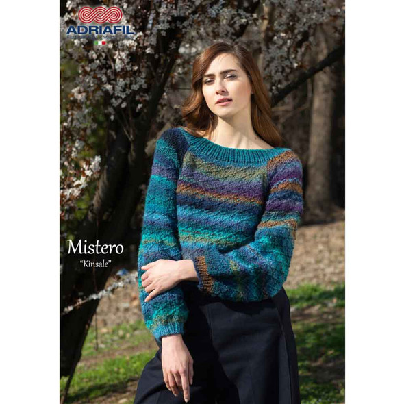 Kinsale Pullover/Top Knitting Pattern, Adriafil Mistero Chunky | Digital Download