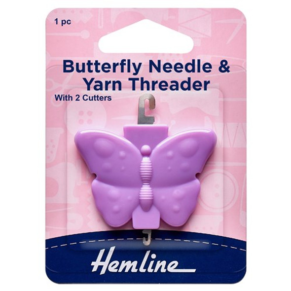 Butterfly Needle & Yarn Threader with Thread Cutters | Hemline