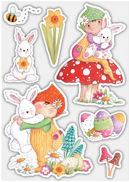 Let Spring Begin | Helz Cuppleditch | Craft Consortium | Stamp Set | Bunny