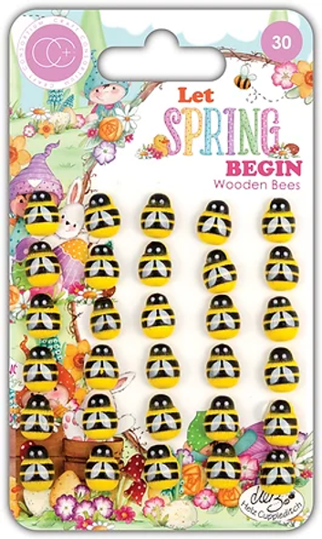 Let Spring Begin | Helz Cuppleditch | Craft Consortium | Wooden Bees