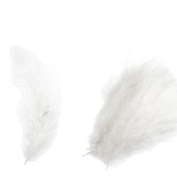 Small Marabou Feathers | Trimits | White