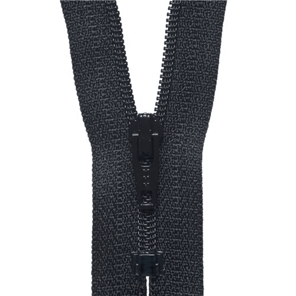 Nylon Dress and Skirt Zip | 20cm / 8" | Black