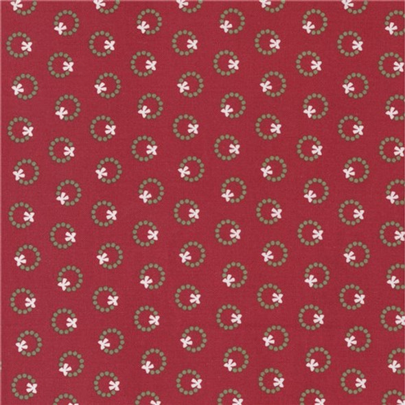 Christmas Eve | Vanessa Goertzen | Lella Boutique | Moda Fabrics | 5183-16 | Wreath Dot Blender, Cranberry