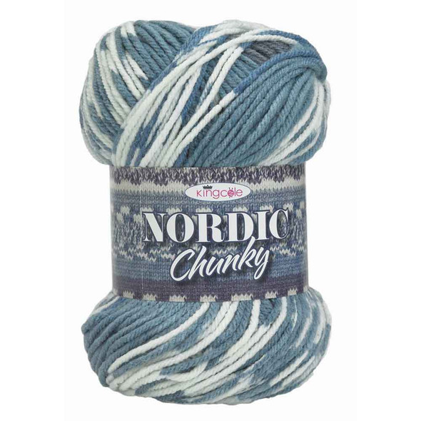 King Cole Nordic Chunky Patterned Knitting Yarn, 150g Balls | Various Shades - Main Image