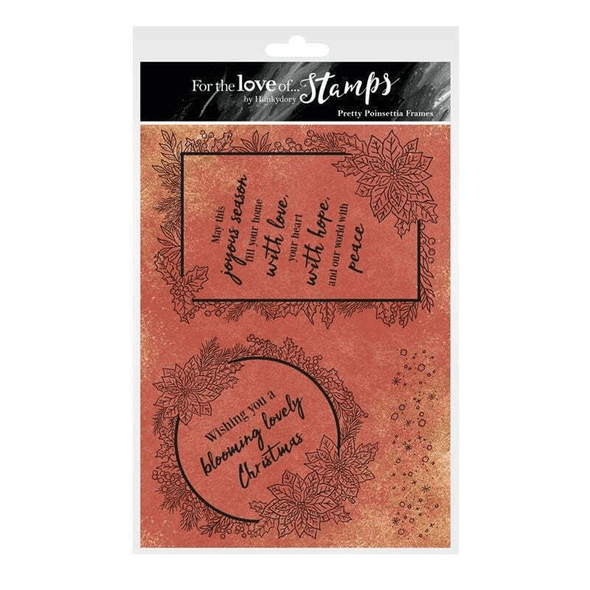 For the Love of Stamps | Pretty Poinsettia Frames
