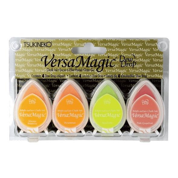 VersaMagic | 4 DewDrop Chalk Ink Pads | VGD100-003 | Fruit Cocktail