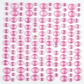 Adhesive Red Dew Drops | 143pcs | The Essential Embellishments | Craft Consortium