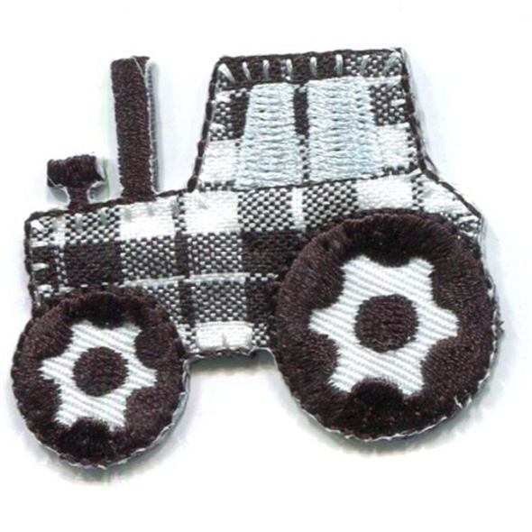 Habico | Iron on Motif | Tartan Tractor