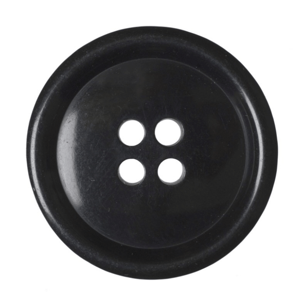 Buttons| Black Jacket | 4-Hole | 25mm