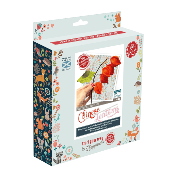 Felt Chinese Lanterns Flower Craft Kit - Package