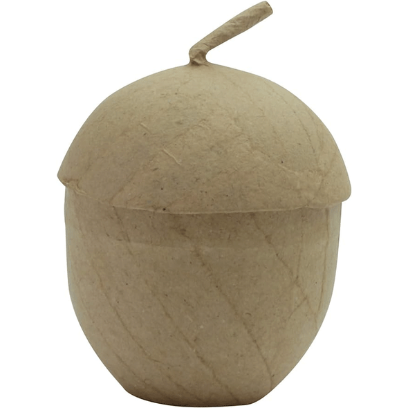 Décopatch Small Papier Mache Acorn Shaped Box | Size 6.5x6.5x9cm (BT063C) - Main Image