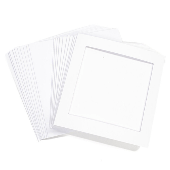 Square Tri-Fold Cards & Envelopes | Square Aperture | 10pk | Peak Dale | White