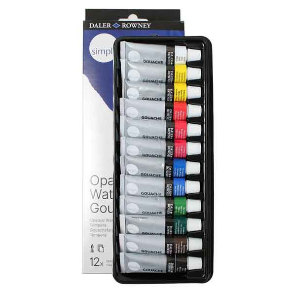 Daler Rowney Designers Gouache Travel Case 12pc - Main image