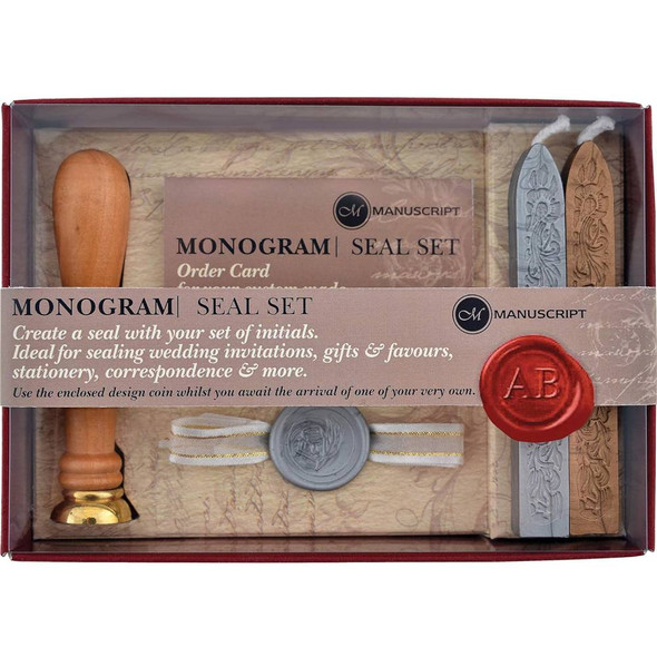 Manuscript Monogram Seal Set