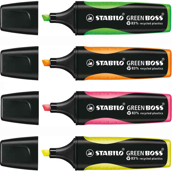 Stabilo Green Boss Highlighter Pen | Various Colours - Main Image