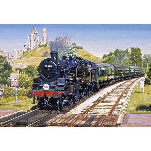 Gibsons | Corfe Castle Crossing Jigsaw Puzzle | 500pcs
