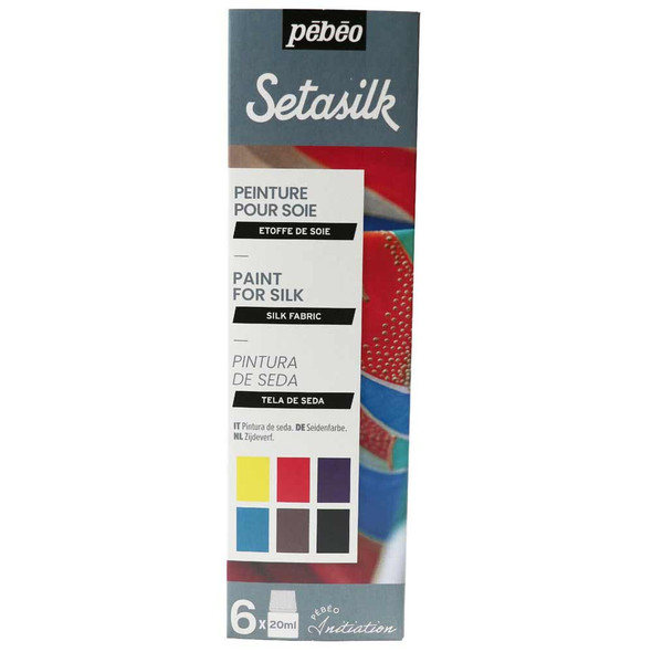 Pebeo Setasilk Initiation Set | 6 x 20ml Pots - Main Image