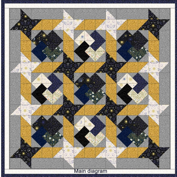 Celestial Quilt by Sally Ablett | Lewis & Irene | Free PDF Quilting Pattern - Quilt 2