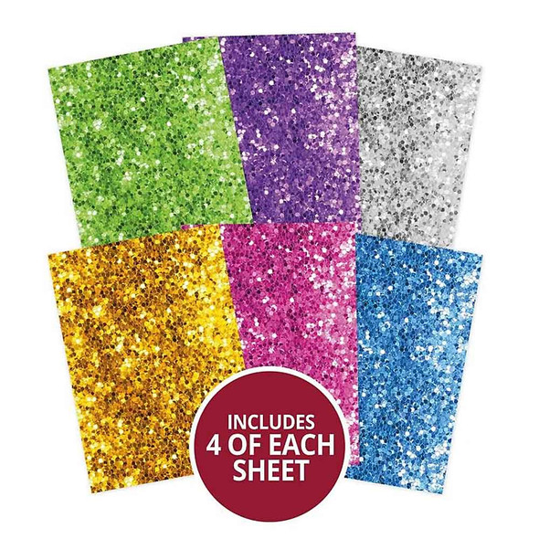 Glitter Look A5 Self-Adhesive Papers