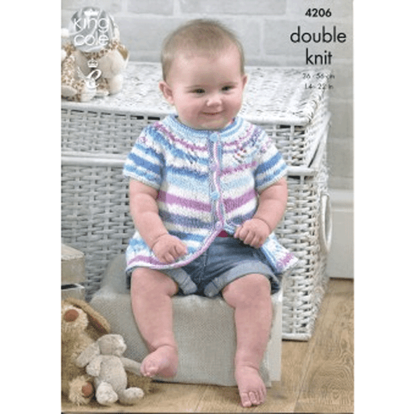 Baby Set Knitting Pattern | King Cole DK 4206 | Digital Download - Main Image