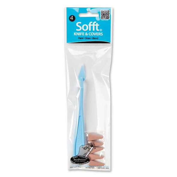 PanPastel Sofft Tools | Set No.4 | 5PC Set Pointed Covers + Knife - Main Image