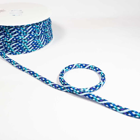 Green and Blue Harlequin Cord | 7mm | Habico