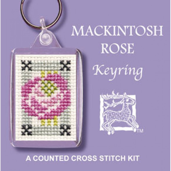 Textile Heritage | Cross Stitch Kits | Bookmarks | Mackintosh Rose (BKMR) 