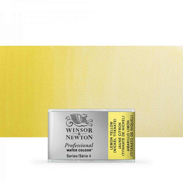 Winsor & Newton Professional Watercolours Whole Pan | Various Colours - Lemon Yellow